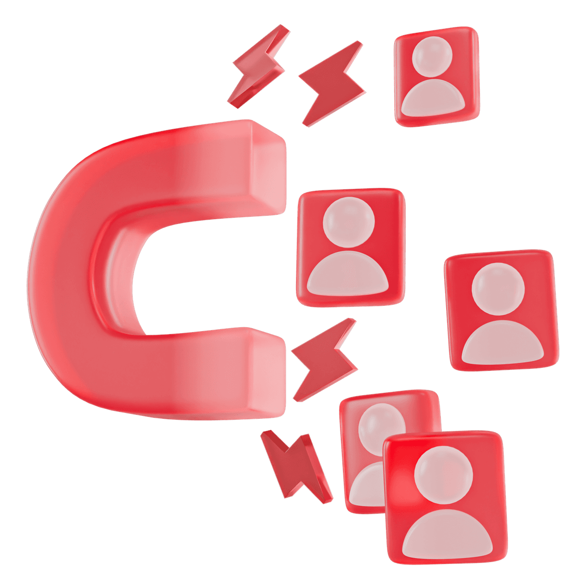 magnet attracting poeple