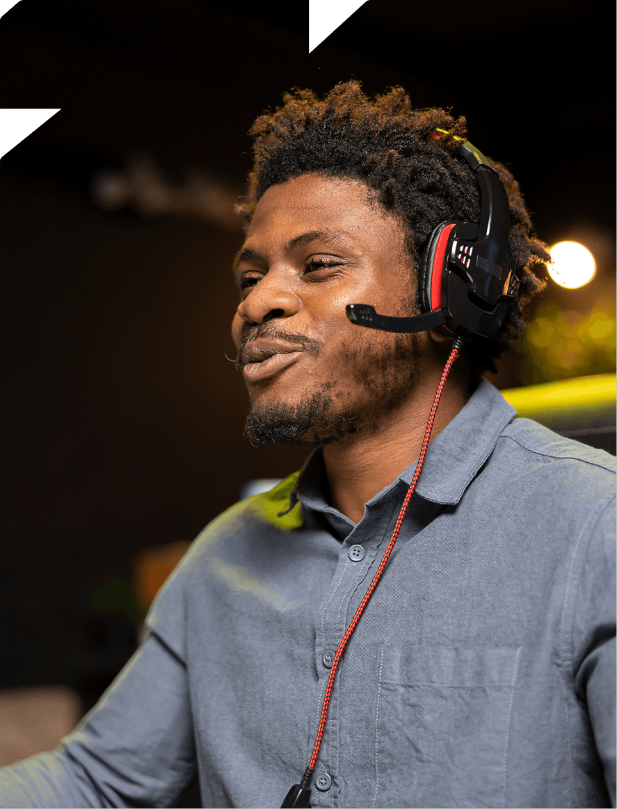 support personnel speaking